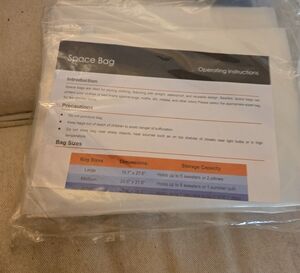 Vacuum Storage Bags - Clear
